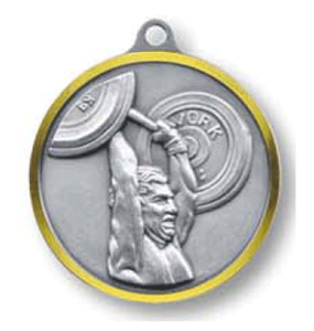 Embossed Powerlifting Medals