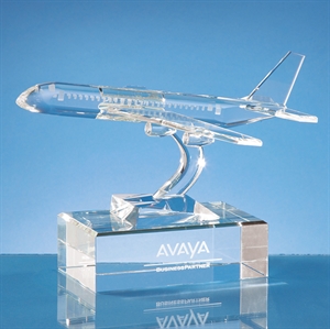 Optical Crystal Airplane Award - SY4044