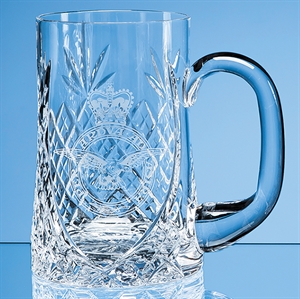 Lead Crystal Sloped Panel Tankard 0.595ltr - LOS4