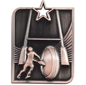 Bronze Centurion Star Rugby Medal (size: 53mm x 40mm) - MM15008B