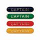 Captain Metal School Bar Badge