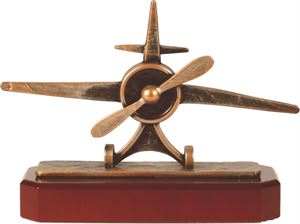 Pewter Aeroplane Trophy - BEL268