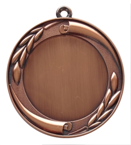 Copper Quality Scroll and Laurel Medal (size: 70mm) - MD35E