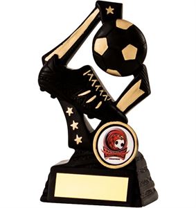 Diamond Boot & Ball Football Trophy - RFD21350BKG/ RFD21370BKG/ RFD21375BKG/ RFD21390BKG