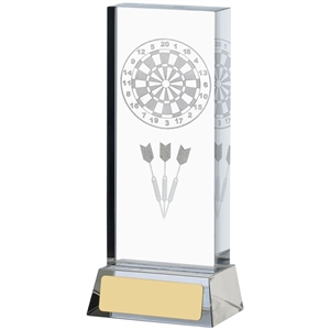 Darts Glass Block Award - GLM90