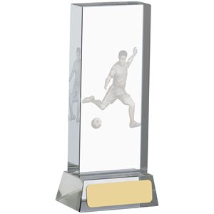 Football Glass Block Award - GLF30