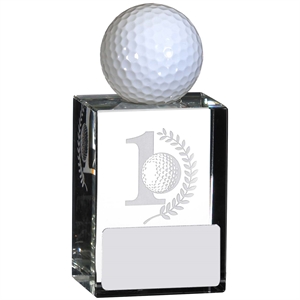 Hole in One Glass Crystal Award - GLG18