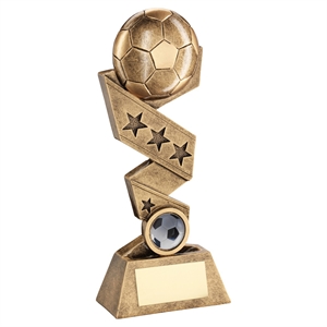 Zig Zag Star Ribbon Football Trophy - RF205