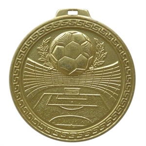 Gold Aztec Economy Football Stadium Medal (size: 70mm) - 181EL