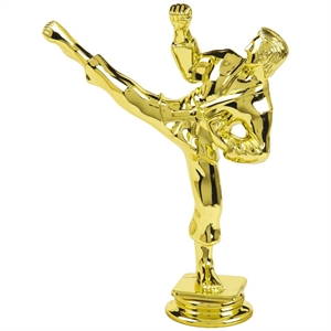 Gold Male Karate Trophy Figure Top - T.6147