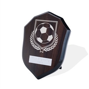 Britannia Football Walnut Shield - AFWS31FOOT1