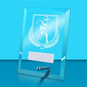 Harlow Women's Football Player Glass Award - AFG013-FOOT5