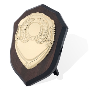 Britannia Walnut Shield with Gold Shield - AFWS31/GT