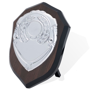 Britannia Walnut Shield with Silver Shield - AFWS31/ST