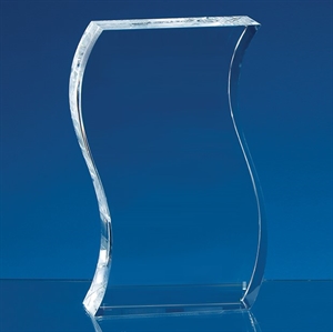 Optical Crystal Freestanding Wave Award - FC160