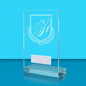 Achievement Men's Swimming Glass Award - AFG024-SWIM2