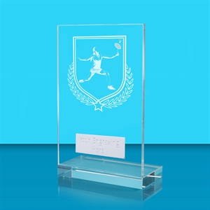 Achievement Women's Badminton Glass Award - AFG024-BAD2