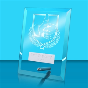 Harlow Thumbs Up Glass Award - AFG013-WIN5