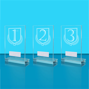 Achievement 1st, 2nd & 3rd Place Glass Award - AFG024-WIN1/ AFG024-WIN2/ AFG024-WIN3