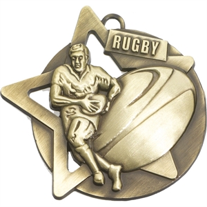 Empire Star Rugby Medal - SM23G Gold