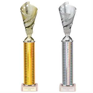 Hurricane Multi-Sport Tube Trophy Gold or Silver - TR24539 /TR24541