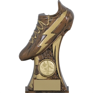 Warrior Gambler Football Boot Trophy Antique Dark Bronze/Gold - GSC4306DBG/ GSC4307DBG/ GSC4308DBG/ GSC4309DBG