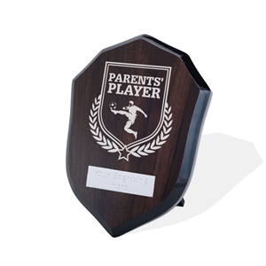 Britannia Football Parents Player Walnut Shield - AFWS31FOOT23