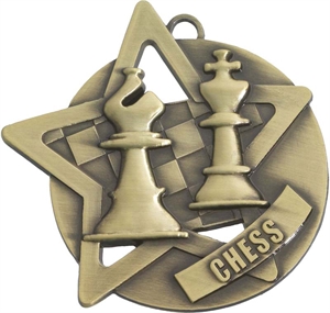 Empire Star Chess Medal - SM11G - Gold