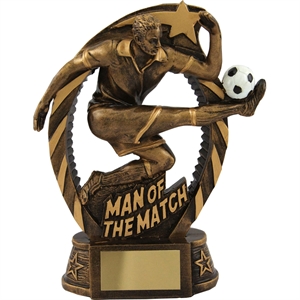 Swirl Man of the Match Football Trophy - RFST8058