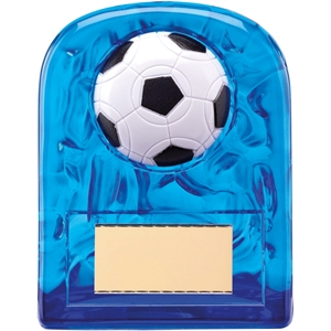 Blue Acrylic Football Award - 334