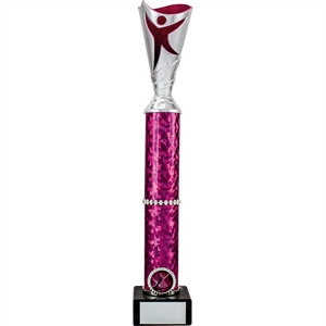 Pink Dance Tower Trophy - 1778