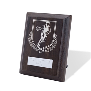 Britannia Male Basketball Walnut Plaque - AFFWP6-BASK2