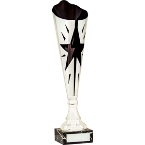 Victory Star Trophy Cup Silver & Black - 1970