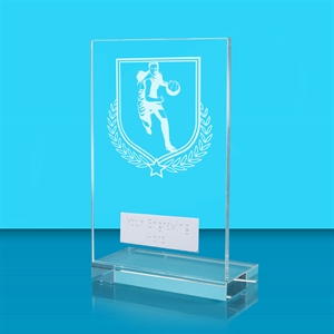 Achievement Female Basketball Glass Award - AFG024-BASK1