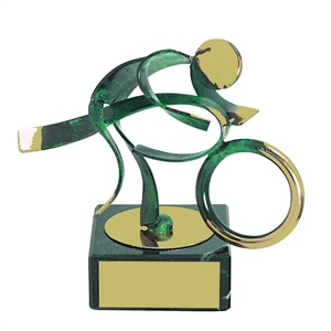 Motorbike Green Figure Handmade Metal - 600 MO