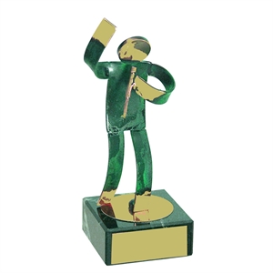 Photographer Green Figure Handmade Metal Trophy - 600 FO