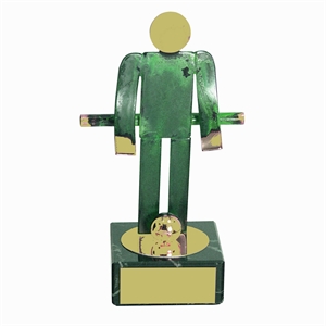 Table Football Green Figure Handmade Metal Trophy - 600 FN