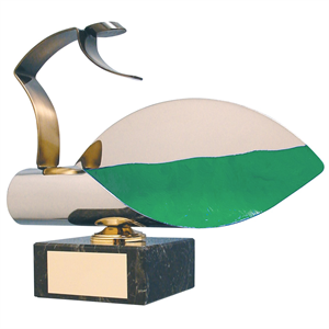 Diving Green Wave Handmade Metal Trophy - 339