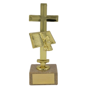 Gold Religious Cross Trophy - 1489F