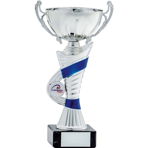 Dominion Silver Trophy Cup with handles Blue - 1790