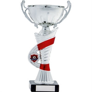 Dominion Silver Trophy Cup with handles Red - 1789