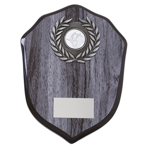 Aspire Wreath Shield Silver Wood - 2318C