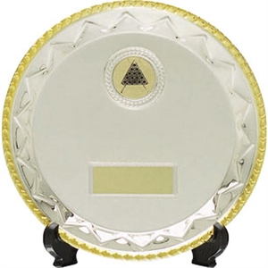 Morgan Gold Edged Silver Salver - 836C