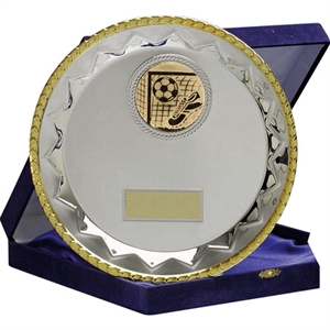 Morgan Gold Edged Silver Salver Boxed - 851C