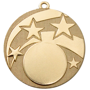 Shooting Stars Medal (size: 50mm) - M9457.01 Gold