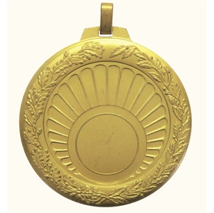 Gold Quality Sun Ray Medal (size: 70mm) - 551070EG