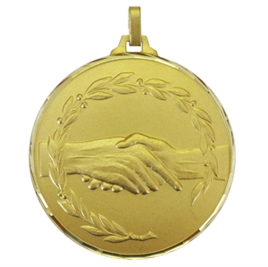 Gold Faceted Fair Play Medal (size: 52mm and 70mm) - 36052FG / 36070FG