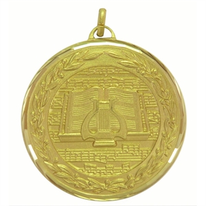 Gold Premium Classic Music Medal (size: 50mm) - 960250FG