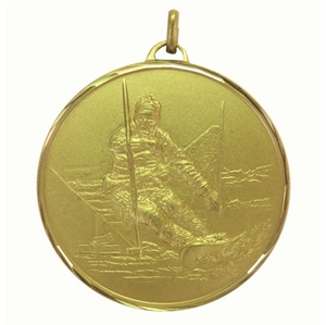 Gold Faceted Snowboarding Medal (size: 50mm) - 38350FG