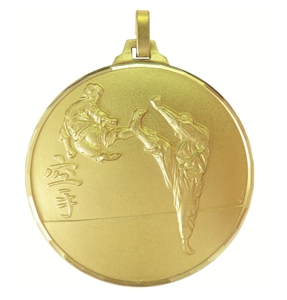 Faceted Karate Medal - 12752FG